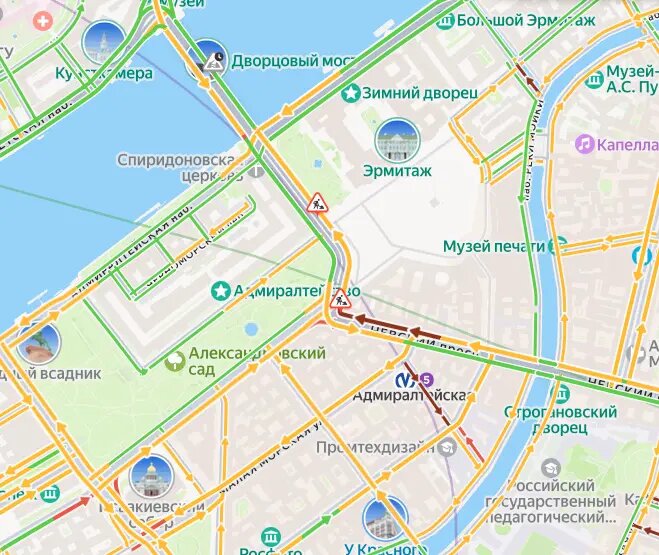    Фото: скриншот сервиса «Яндекс.Пробки»