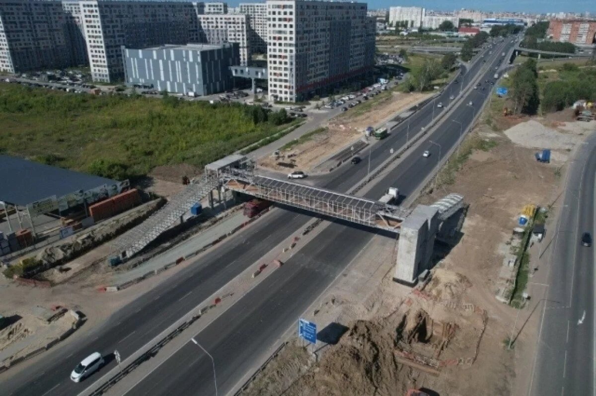    На развязке по Московскому тракту скоро начнут монтаж пролетов