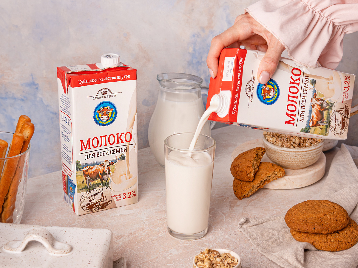 Молоко жирностью 3,2%