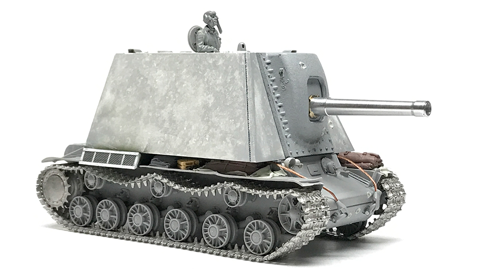 Сборная модель тяжёлой штурмовой машины У-19. Фотография в свободном доступе.