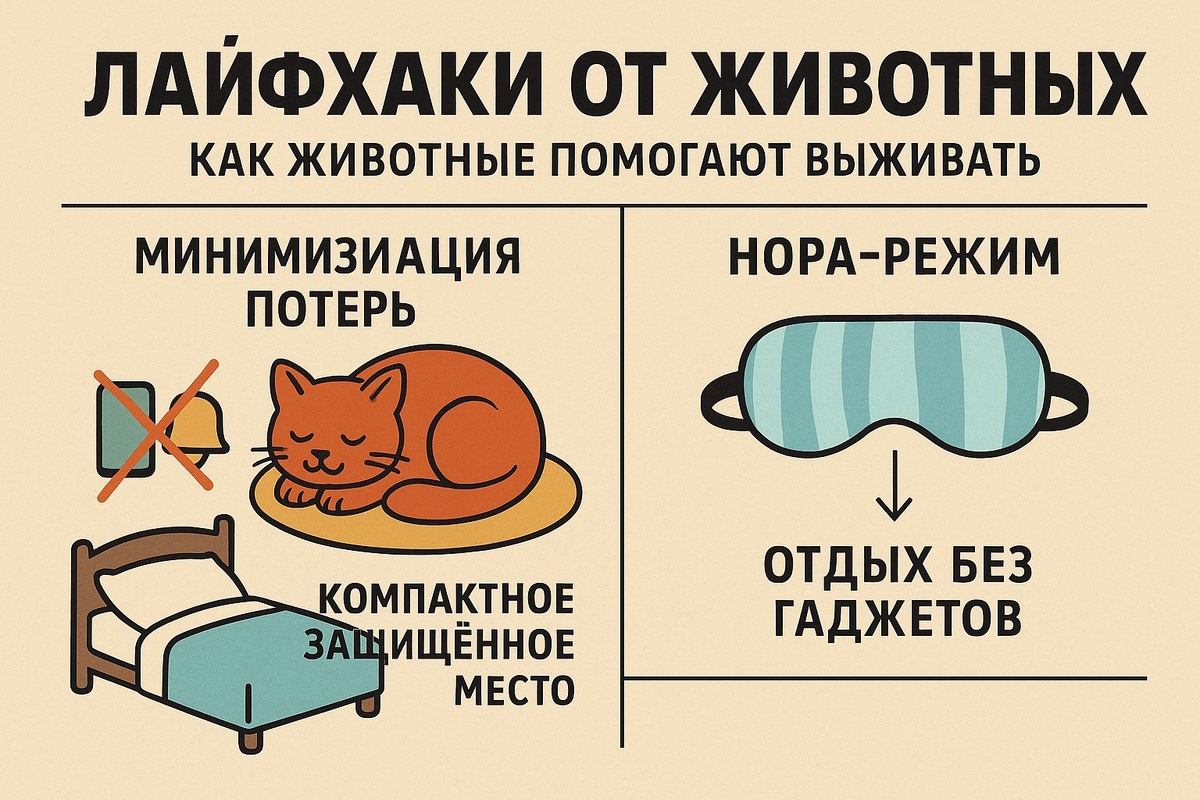 Лайфхаки от животных: чему нам стоит поучиться у природы в 2025 году