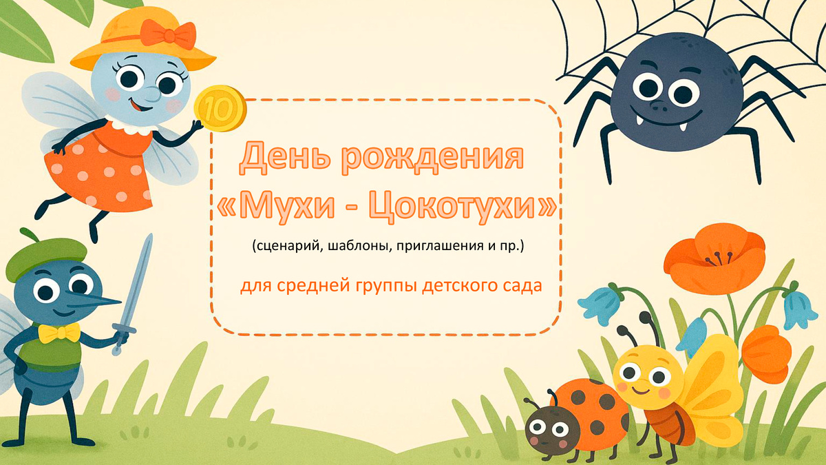 🐝 День рождения Мухи-Цокотухи — всё для весёлого праздника!