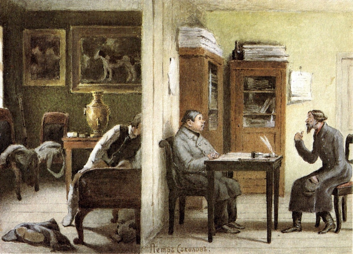 Петр Петрович Соколов, иллюстрация к очерку «Контора»