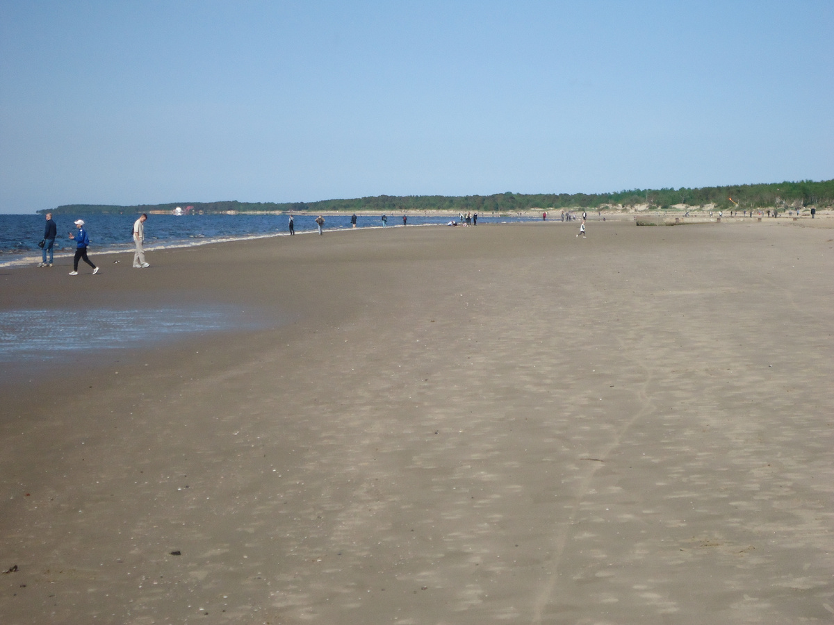 Пляж на белом море на острове Ягры. Северодвинск. Из архива автора.