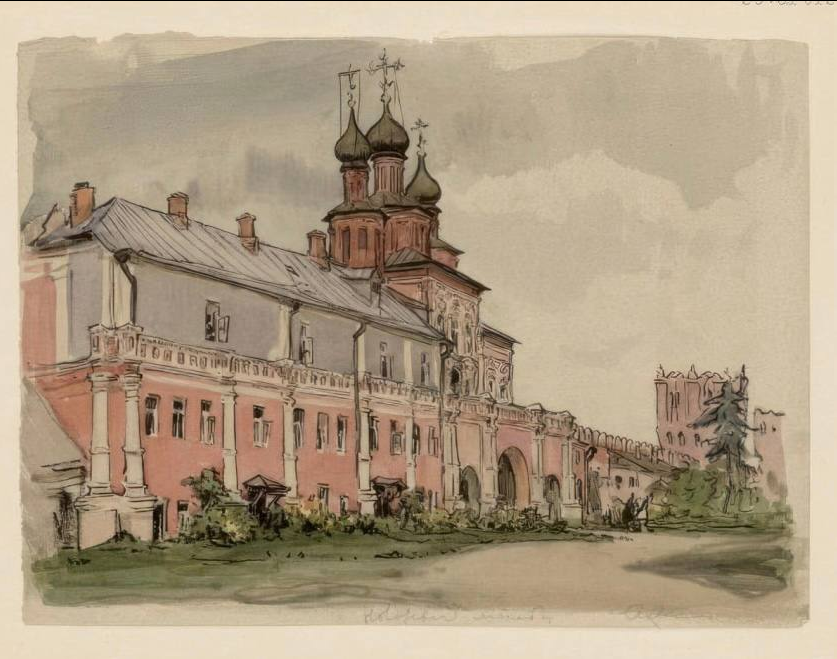 Анатолий Кокорин. «Новодевичий монастырь». 1958