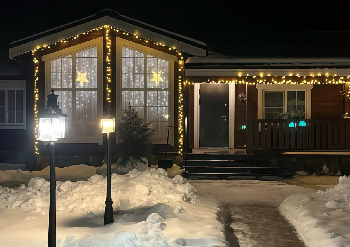 Каркасный дом построен нашей компанией в Вологодской области (с.Устье-Кубенское) по проекту «СВЕРЧКОВО-3» 