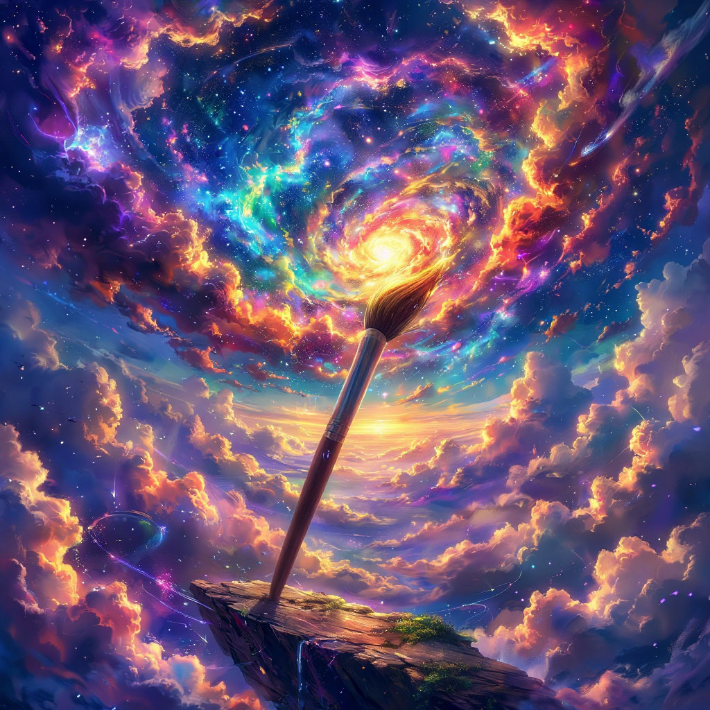 кисть, которая создаёт цифровую вселенную