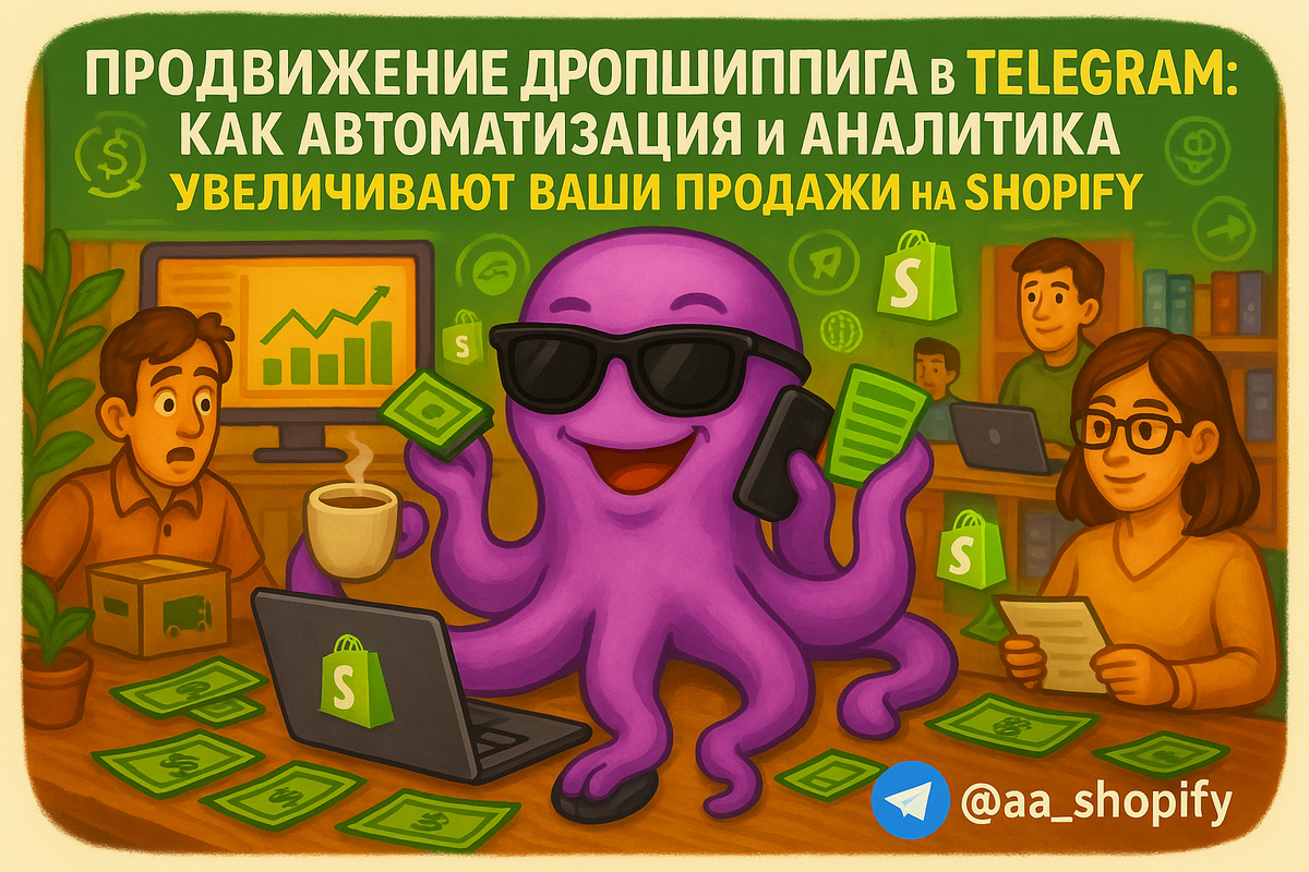    Продвижение дропшиппинга в Telegram: как автоматизация и аналитика увеличивают ваши продажи на Shopify aa_ecom