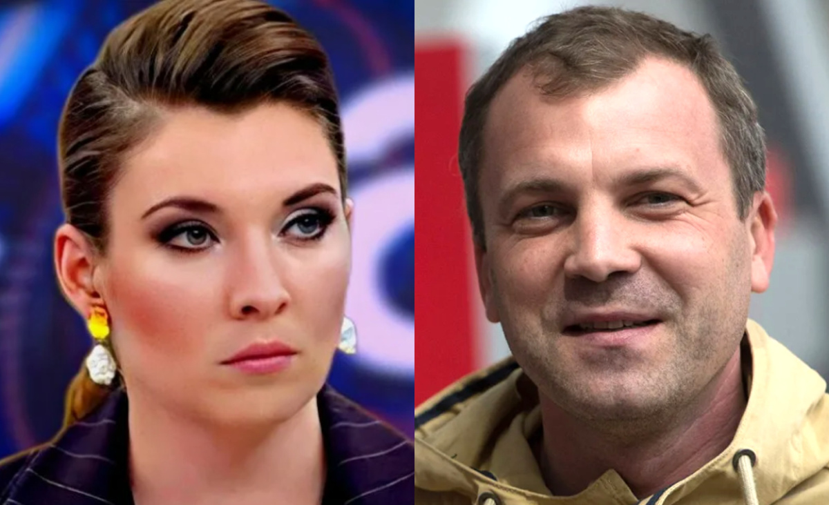 на фото Ольга Скабеева и Евгений Попов