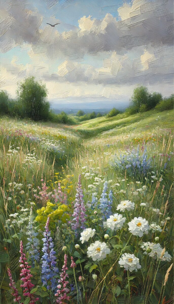 Картина: Долина полевых цветов