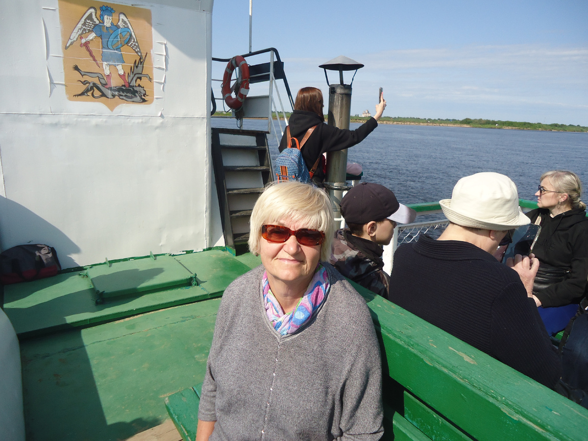 На пароме. Из архива автора.