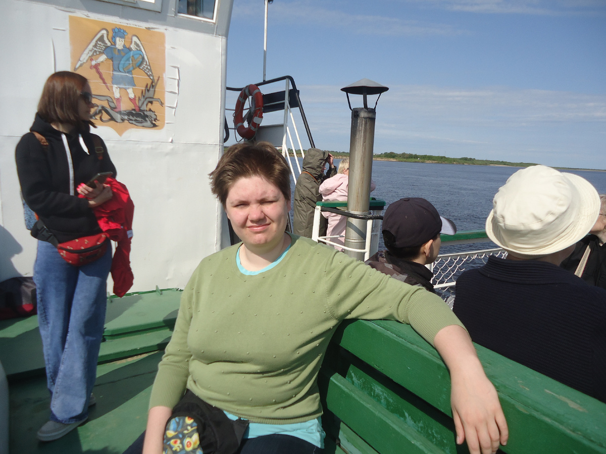 На пароме. Из архива автора.