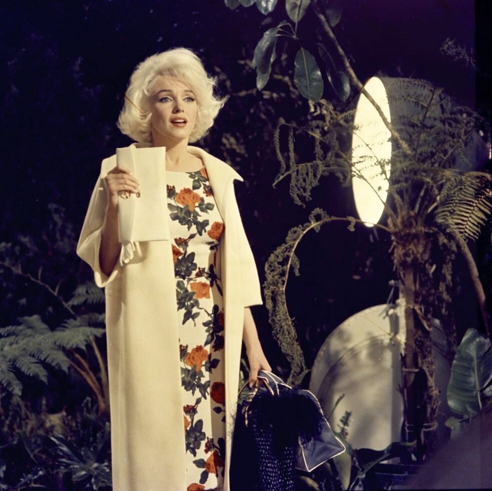 Мэрилин Монро на съемках фильма "Что-то должно случиться", 1962 год.