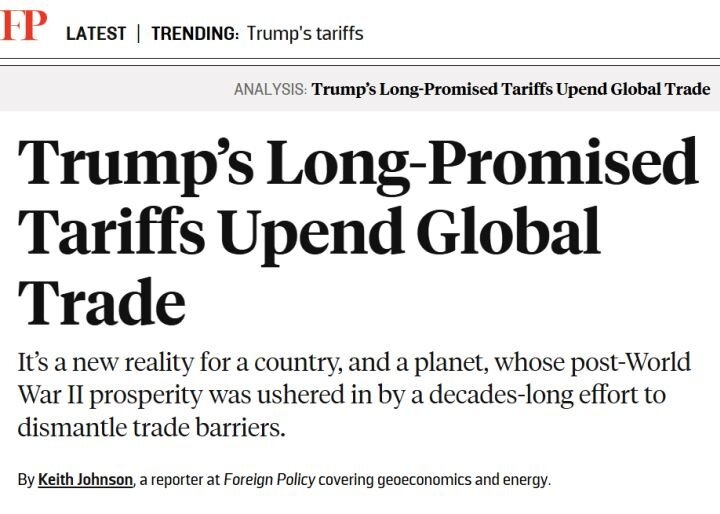 Скриншот статьи с сайта foreignpolicy.com.