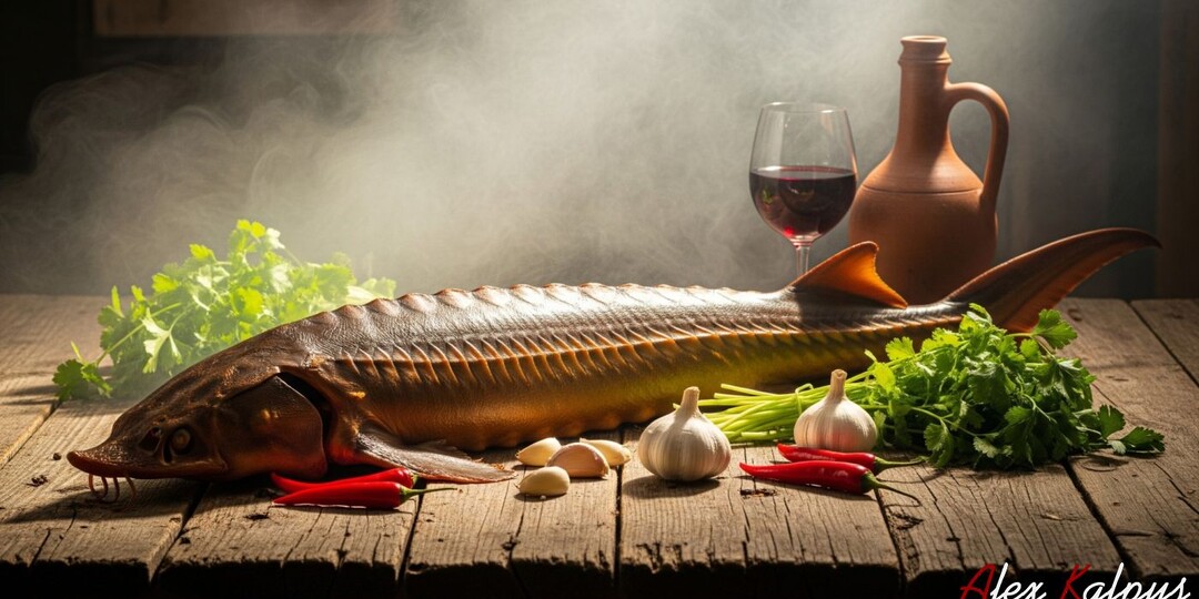 Суп-харчо из осетрины с орехами - грузинский рецепт