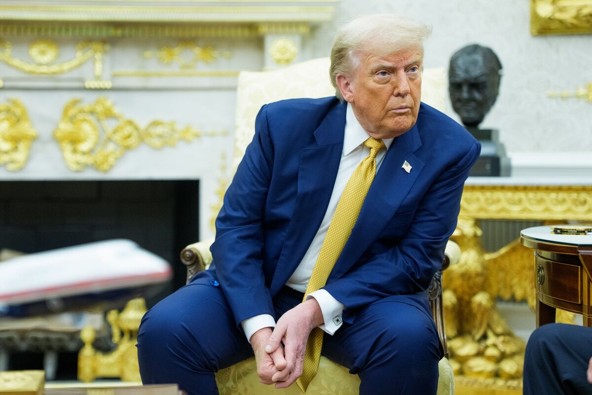    Президент США Дональд Трамп / Источник: © Aaron Schwartz — Pool via CNP/Keystone Press Agency/Global Look Press