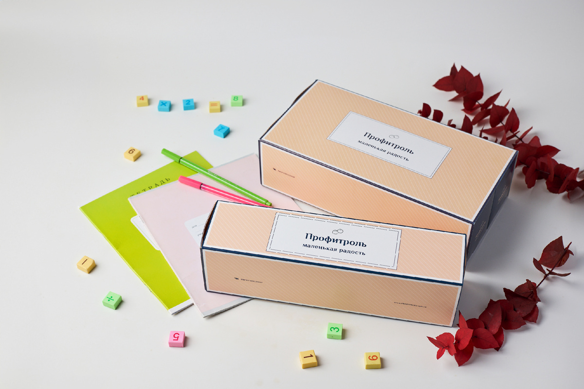 Наборы профитролей в подарок учителям от пекарни Профитроль Маленькая радость