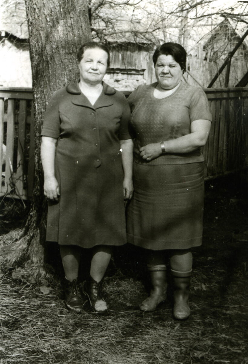 1985 год. Евсеенко Елизавета Алексеевна и Межведева Галина Николаевна.