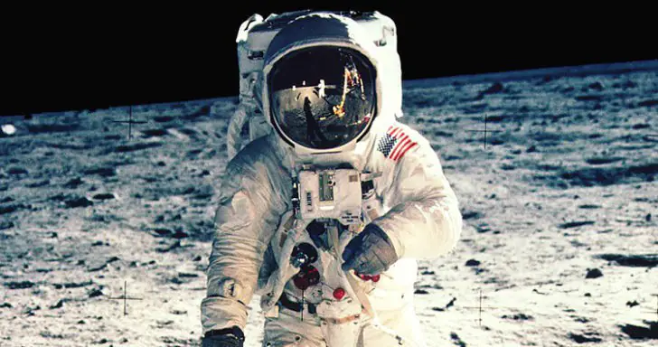 Астронавт Базз Олдрин на Луне. Фото: НАСА