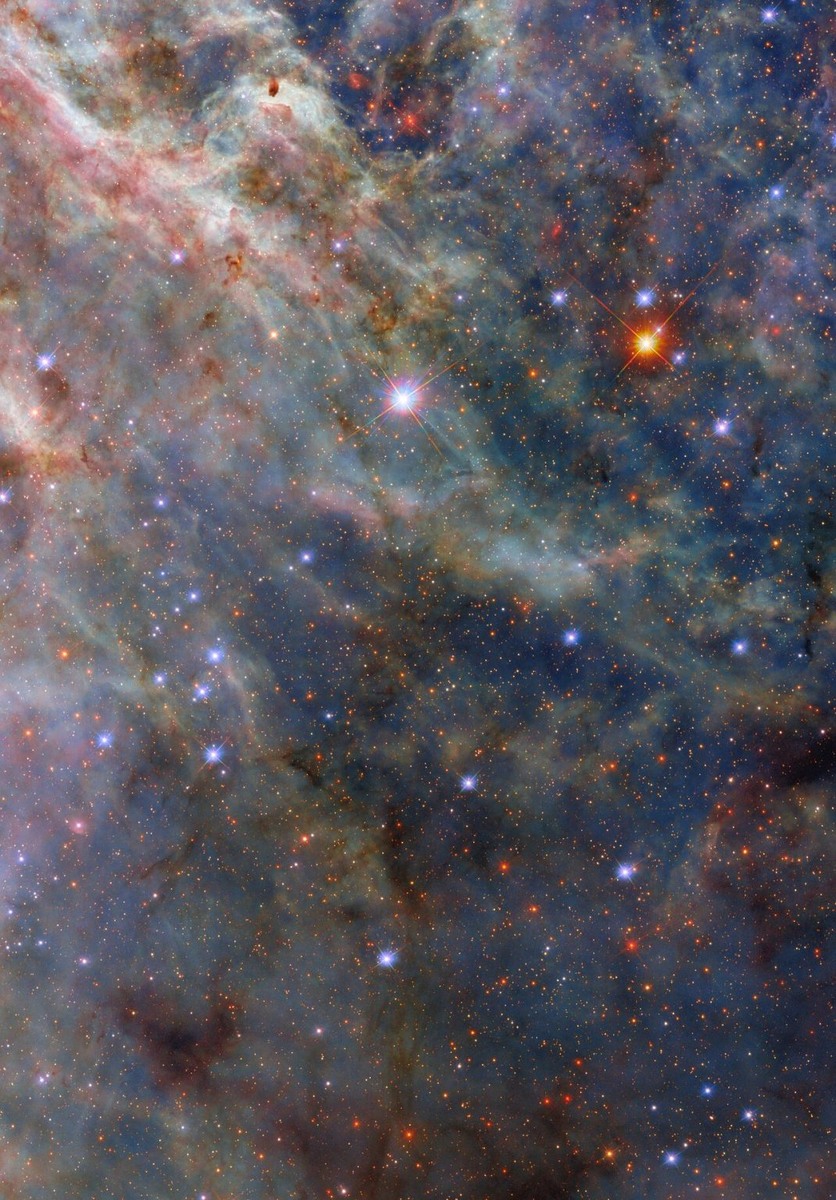 Участок туманности Тарантул (фото телескопа Hubble). Источник: ESA/Hubble & NASA, C. Murray
