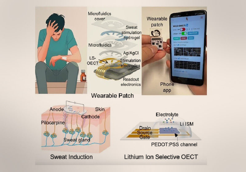 Система WLS-OECT — это носимое решение для определения концентрации лития в поте
