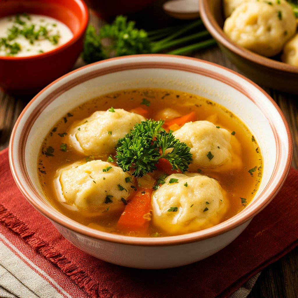 Суп с клёцками