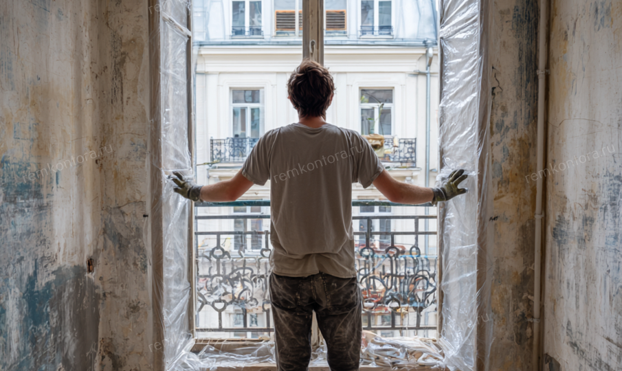 Как защитить окна во время ремонта