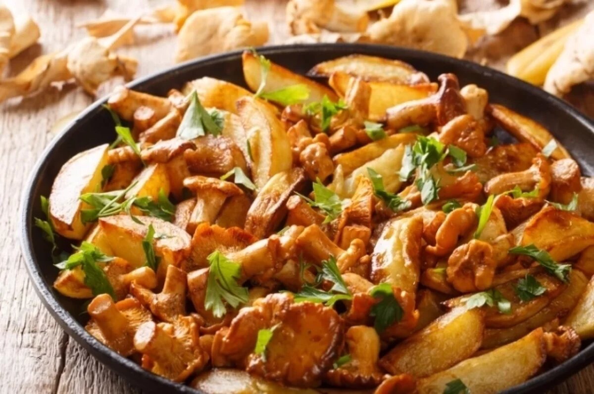    Лисички отлично подходят для жарки.