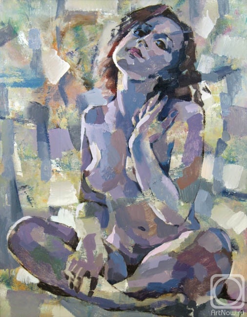 © Александр Ильичев. Ню. Холст, масло. 90  x 70см. 2005 г.