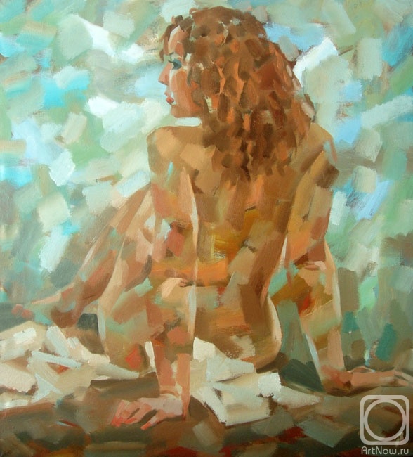 © Александр Ильичев. Ню. Холст, масло. 100  x 90см. 2005 г.