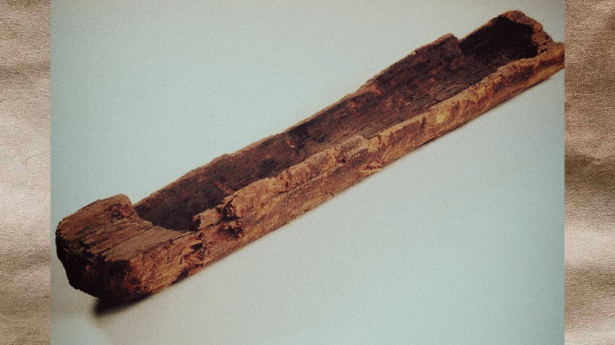 Вот она, та самая историческая деревяшка. Вроде бы ничего такого, правда? Вот только радиоуглеродный анализ датировал ее 8040 — 7510 годами до н.э.. То есть этой штуке добрых 10000 лет, и она обставляет по возрасту, например, египетские пирамиды. И это, мореманы, лодка-долбенка, древнейшая из известных. Теперь ее знают как каноэ из Пессе.