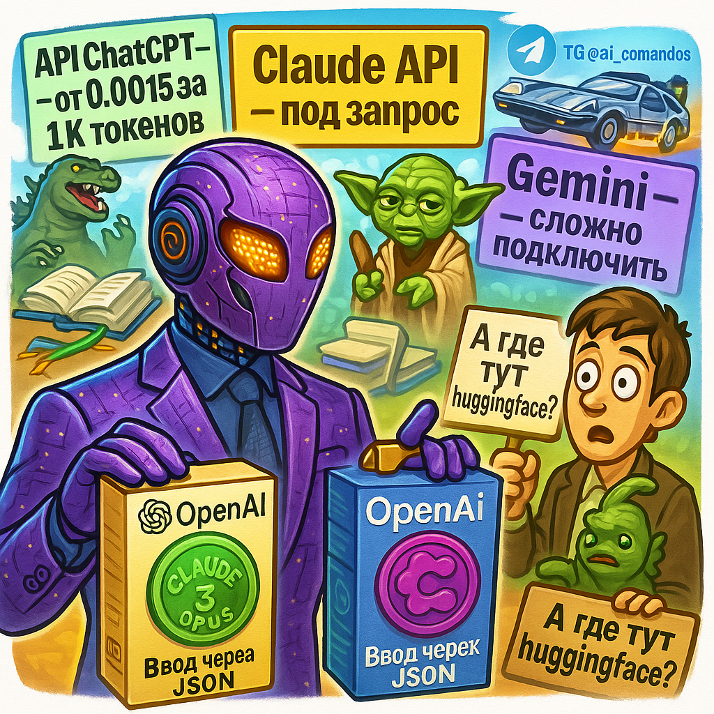    API-модели: Сравниваю цены и возможности, чтобы ты не слил бюджет на ерунду Дмитрий Попов | Comandos.ai