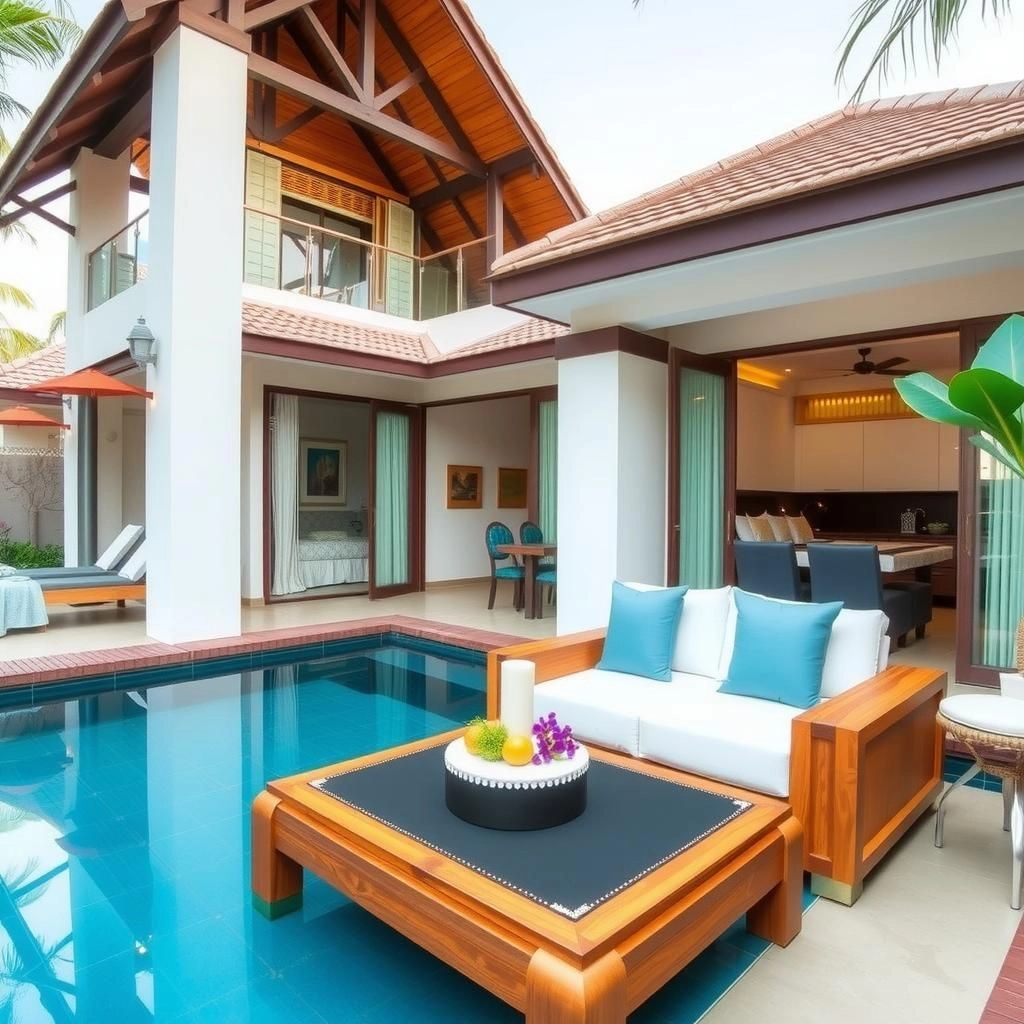 С бассейном