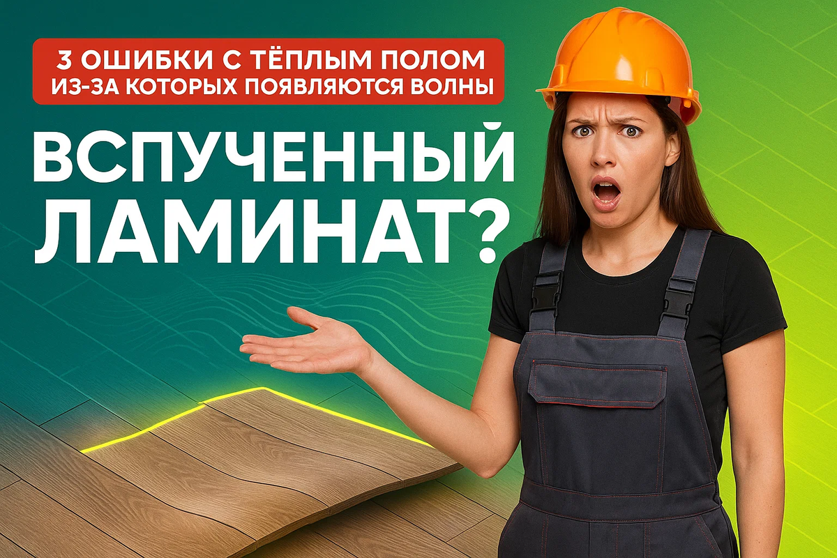 Вспученный ламинат на тёплом полу