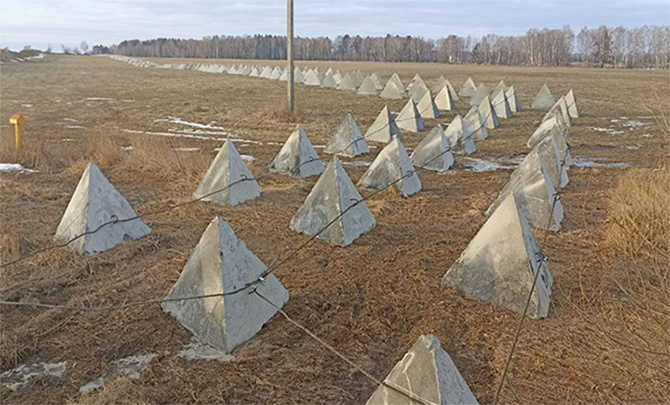    "Зубья дракона" в Брянской области. Март 2023 года. Фото: Царьград