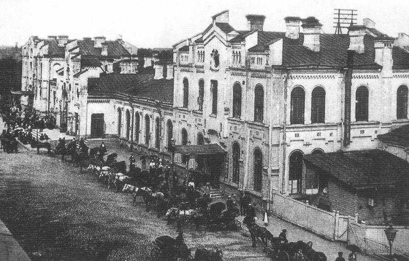 Первоначальное здание Финляндского вокзала. 70-е годы XIX в.