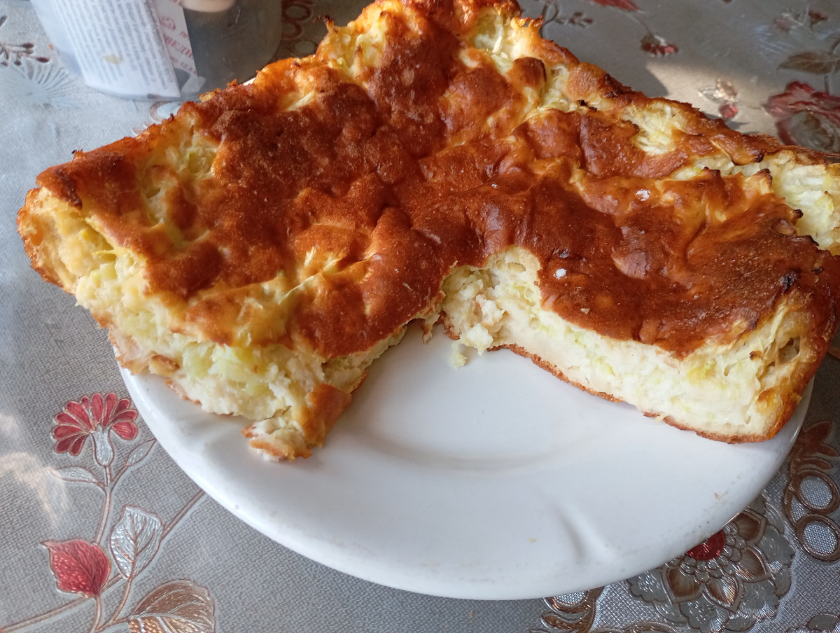 Запеканка из кабачков фото автора.