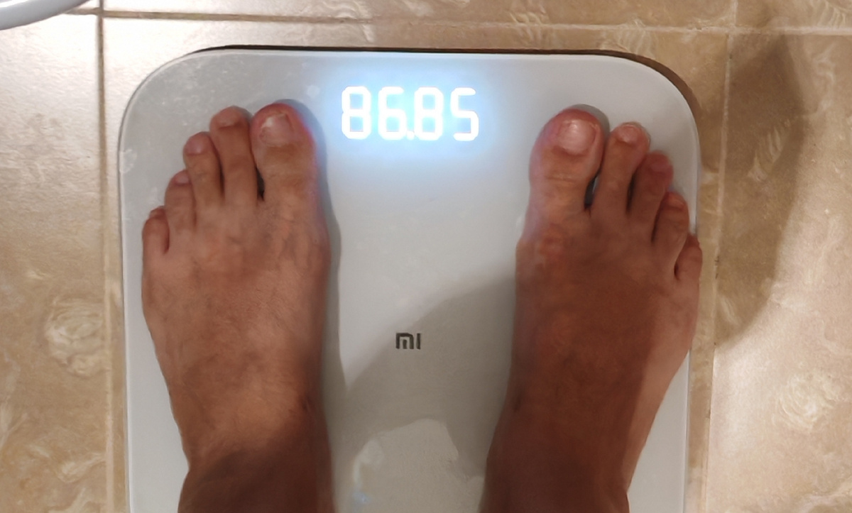 Начальный вес 86,85 кг