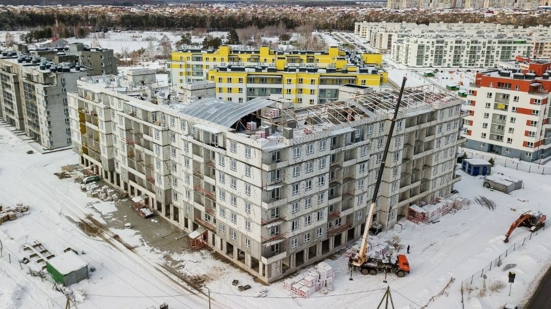 ЖК «Апрель» 7 этажные жилые дома из силикатного блока «Поревит»