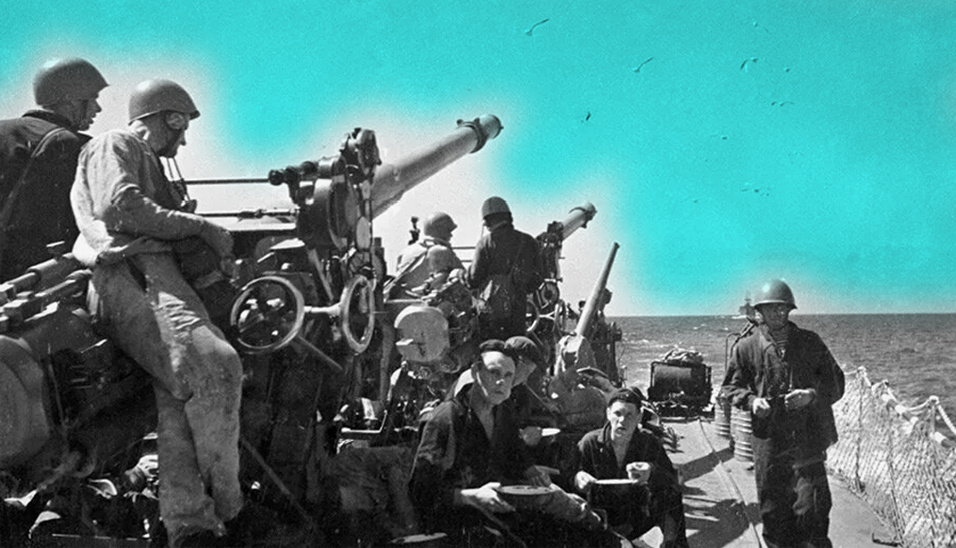 Оборона Одессы, 1941 год. Исходное изображение найдено на iknigi.net.