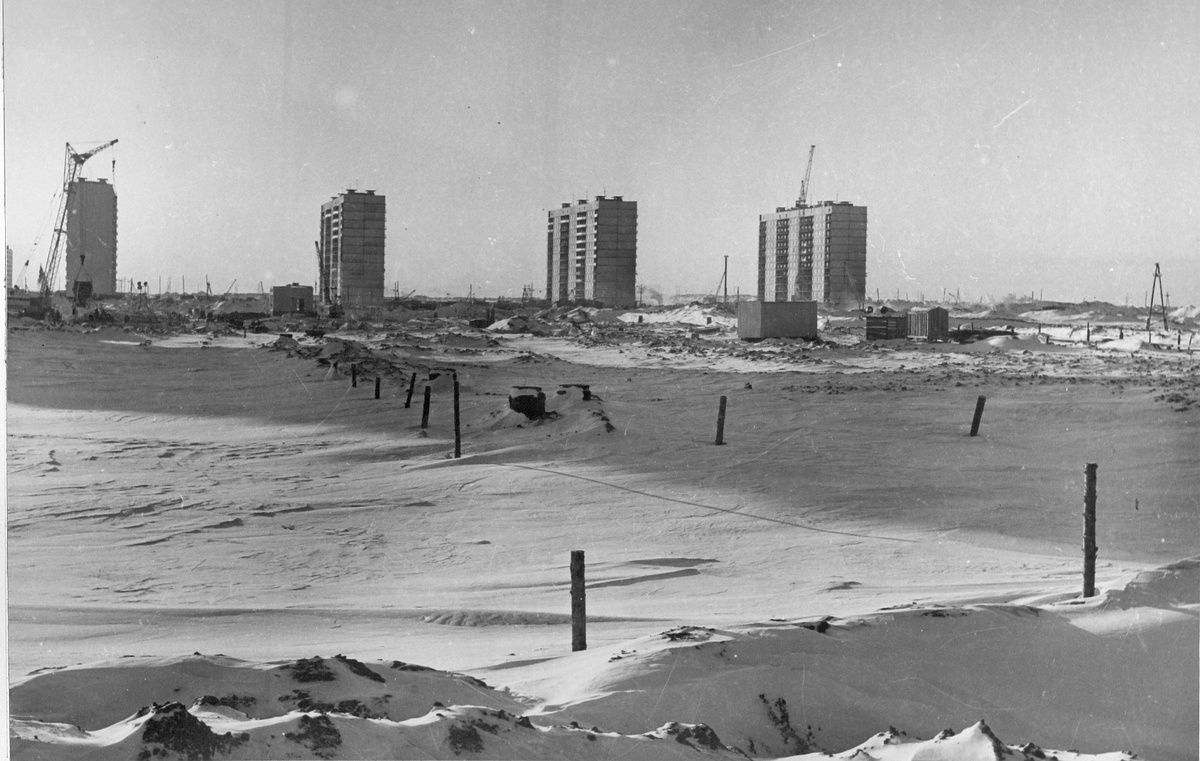 Дома 4 комплекса на проспекте 50-летия СССР. 1972 год.