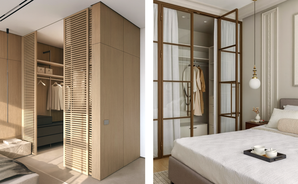 Гардеробные в спальне