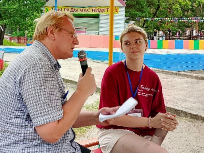 Наша гостья из будущего - Полина Ерохина, воспитатель 8 отряда третьей смены в оздоровительном центре "Заря"