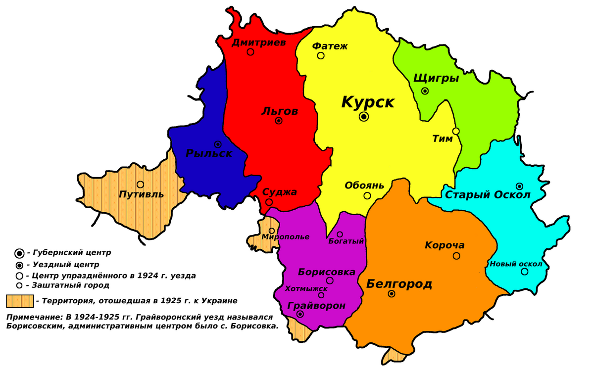 Курская губерния в 1924 году. Яндекс: картинки 