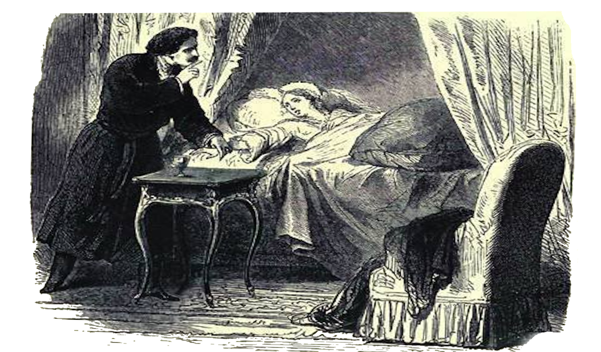 Граф Монте-Кристо стережёт сон, покой и жизнь Валентины Де Вильфор