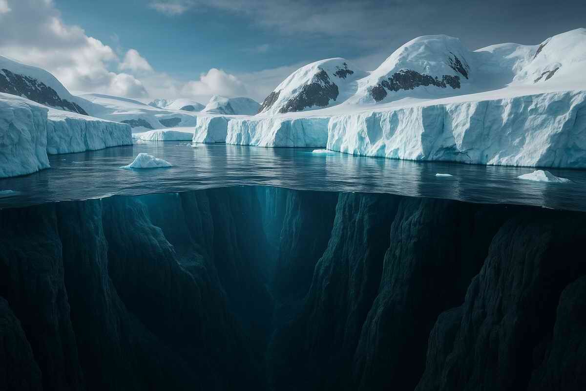 332 антарктических каньона | Морское дно, ледники и климат Земли