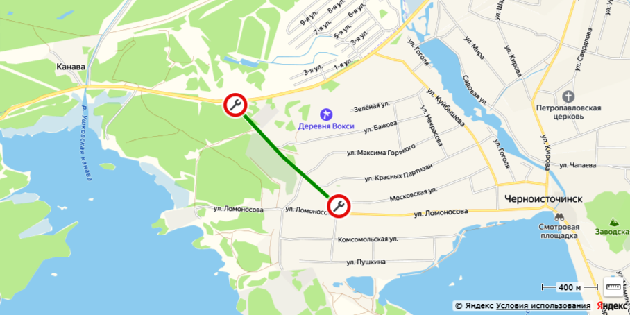 Локация будущего капремонта / Скриншот: Яндекс.Карты