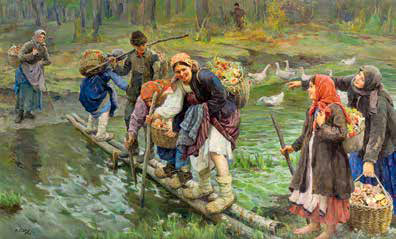 Федот Сычков. Трудный переход. 1912