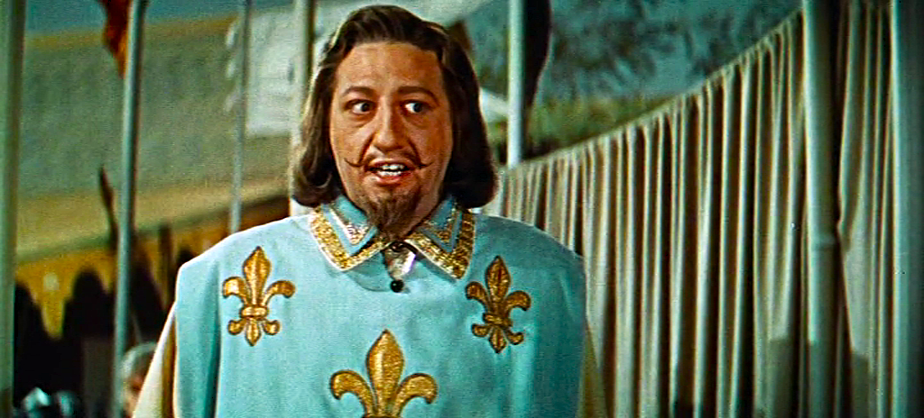 Очередное весьма неудачное киновоплощение образов предводителей Третьего крестового похода. Роль 25-летнего Филиппа II Августа играет 44-летний американский актёр Генри Корден, куда больше похожий на зрелого мушкетёра Людовика ХIII, чем на мологодо короля-крестоносца. Кадры из фильма «Ричард Львиное Сердце» (оригинальное название – «Король Ричард и крестоносцы»; «King Richard and the Crusaders») [1954; производство – США. Режиссёр – Дэвид Батлер. Автор сценария – Джон Твист] 