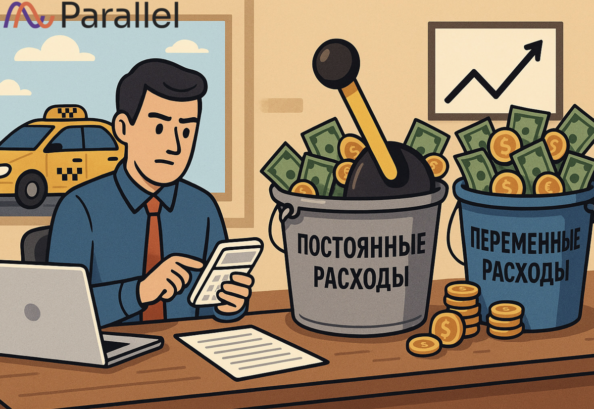 Приветствуем, коллеги! Сегодня поговорим  о расходах.  Хотим показать, что понимание структуры затрат - это не просто бухгалтерия, а мощный инструмент для увеличения прибыли вашего таксопарка.  Если вы хотите не просто "держаться на плаву", а реально управлять своим бизнесом и его доходностью, эта статья для вас.
В любом таксопарке, как и в любом бизнесе, есть два фундаментальных типа расходов: постоянные и переменные.  Давайте разберемся на простых примерах, что это такое и почему их важно разделять.